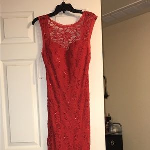 Beautiful red prom dress